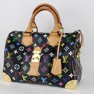 Limited edition Louis Vuitton Takashi Murakami - Speedy 30 Black Multi